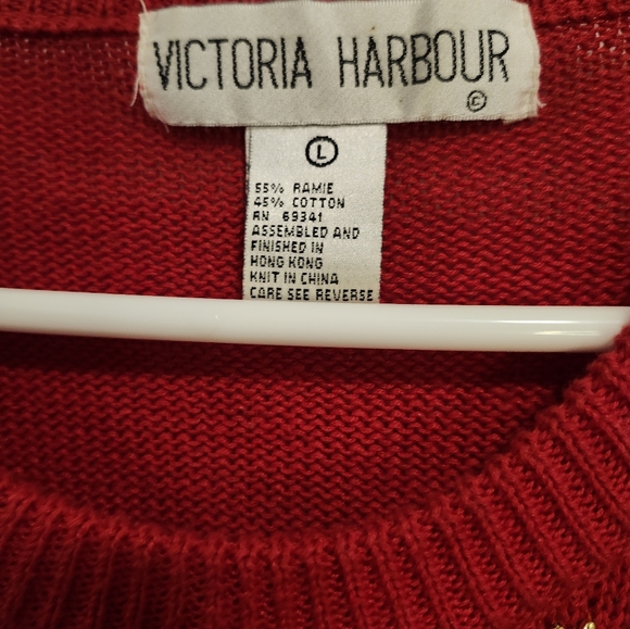 Vintage Beaded Christmas Sweater - Picture 3 of 4